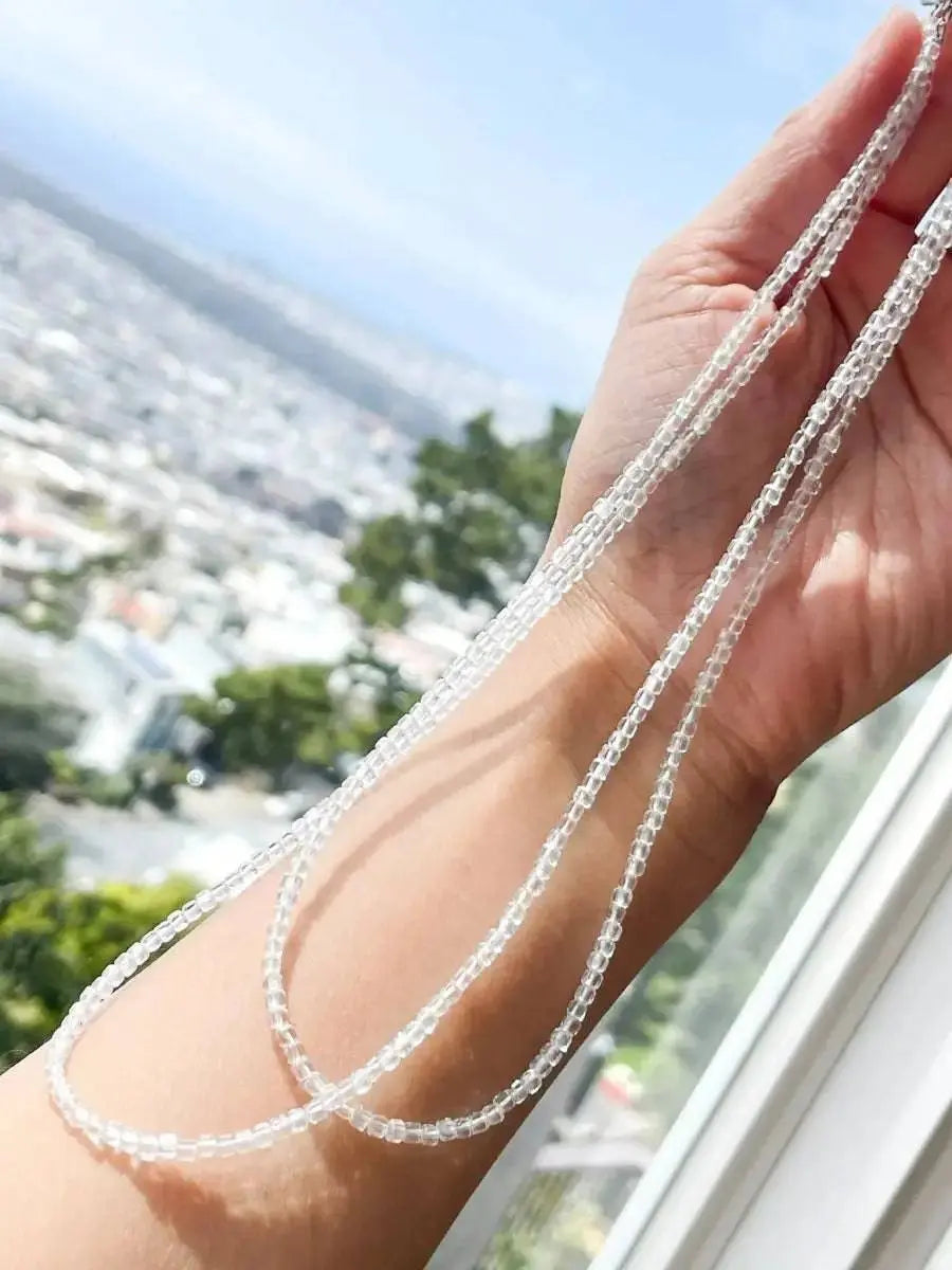 Crystal Clarity – Clear Crystal Necklace view 3